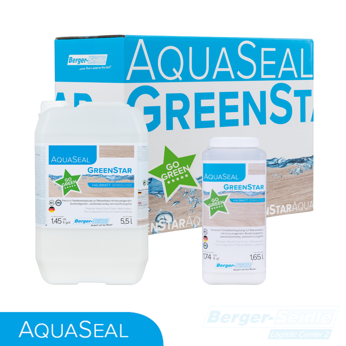 לכה דו־רכיבית חזקה ללא איזוציאנט | AquaSeal GreenStar