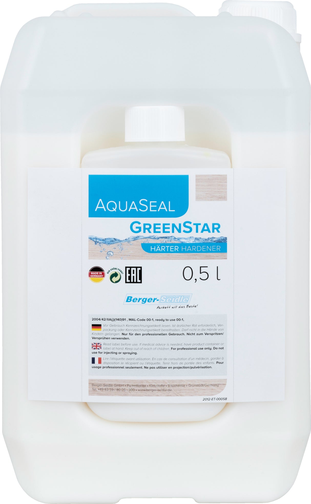 לכה דו־רכיבית חזקה ללא איזוציאנט | AquaSeal GreenStar