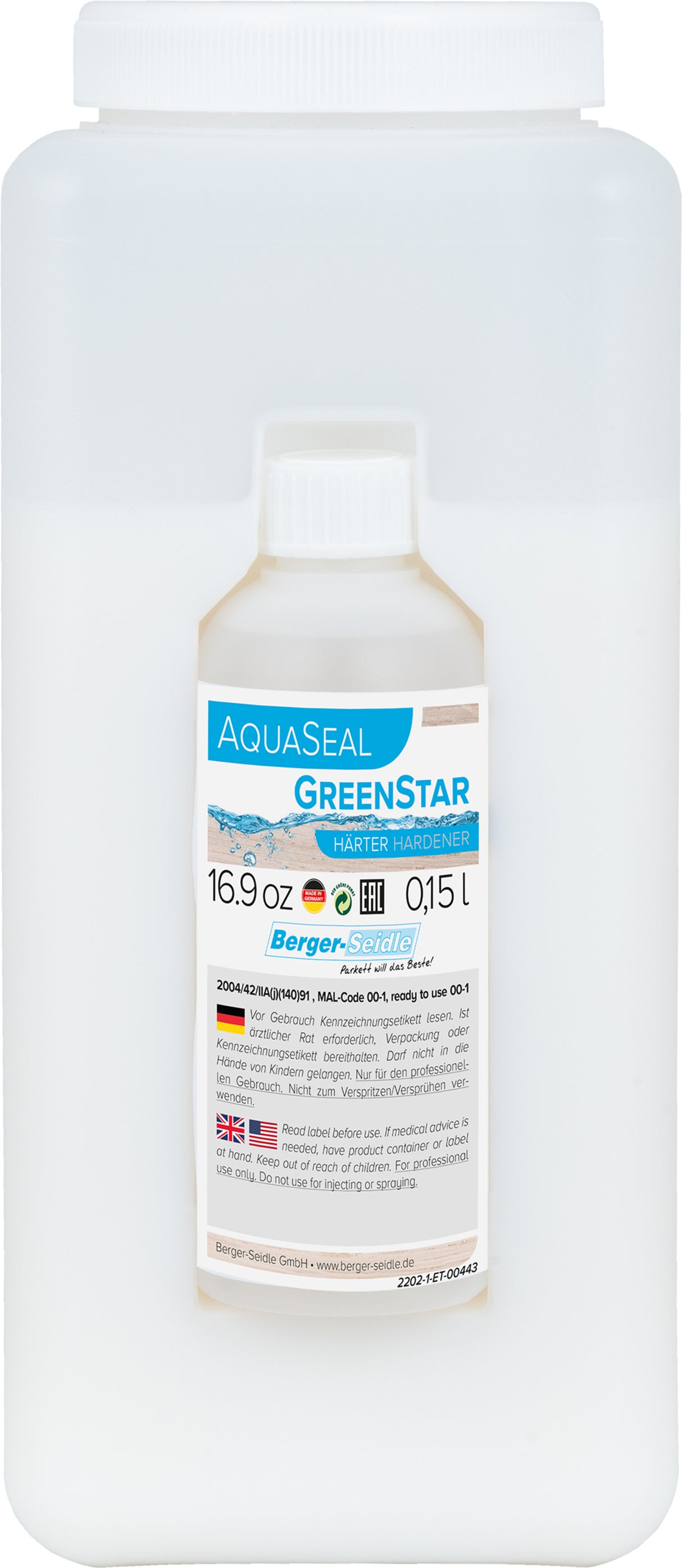לכה דו־רכיבית חזקה ללא איזוציאנט | AquaSeal GreenStar