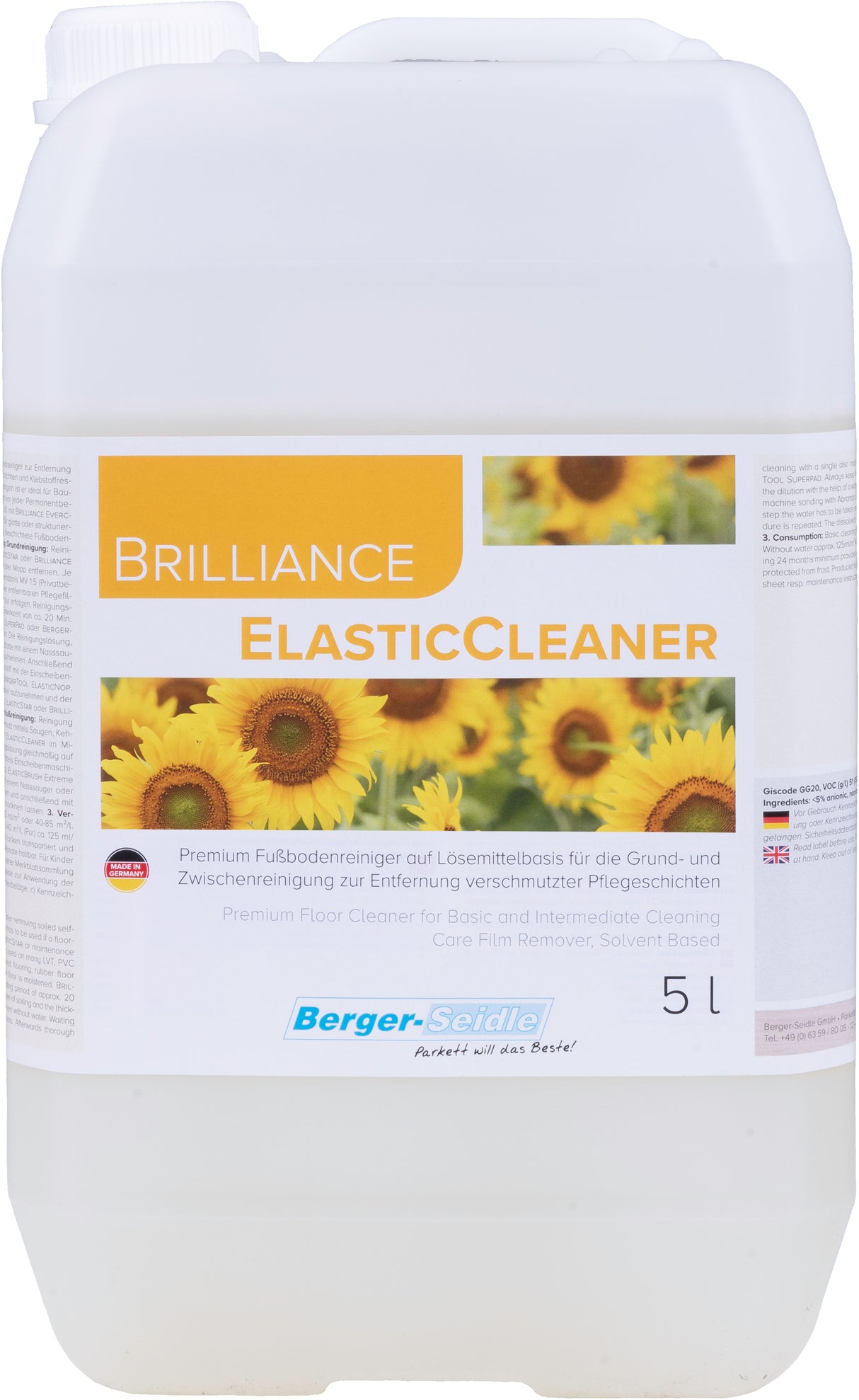 חומר ניקוי יסודי לרצפות סינתטיות ואלסטיות | Brilliance ElasticCleaner