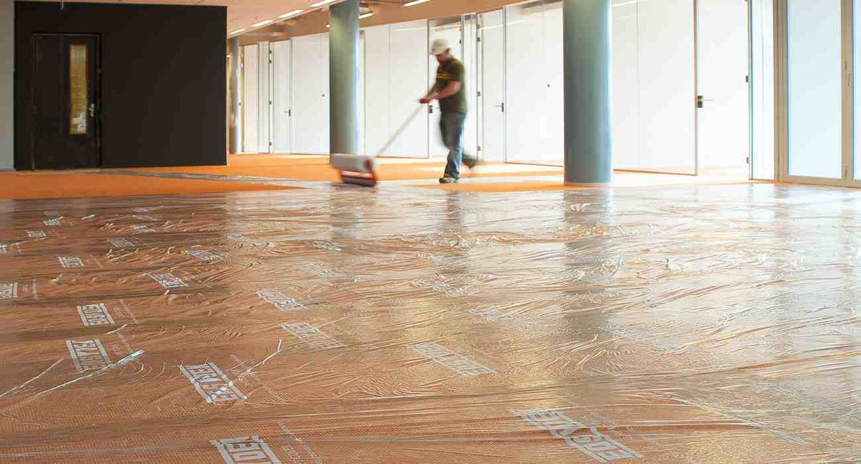 מכשיר לפרישה מהירה של יריעות הגנה לרצפה | Easydek Applicator