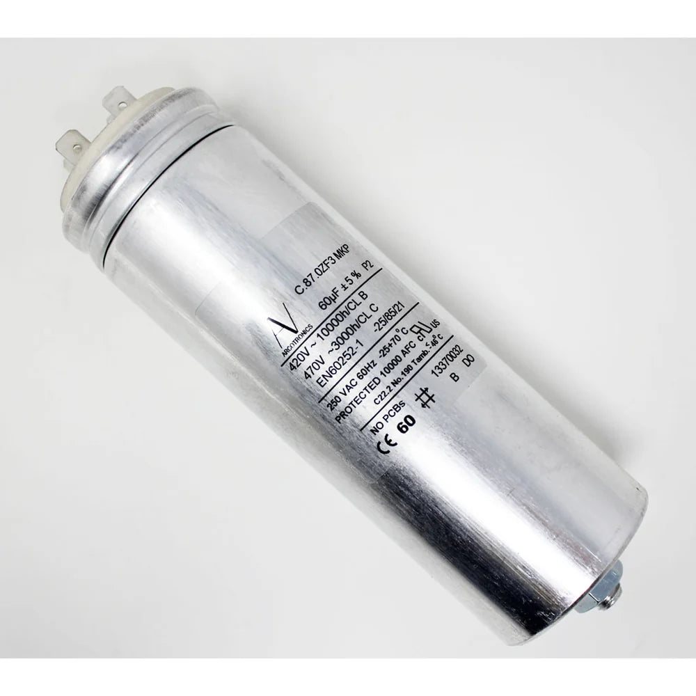 קבל התנעה 60 מיקרופרד לסינגל ‏| Starting capacitor 60 µF – SINGLE