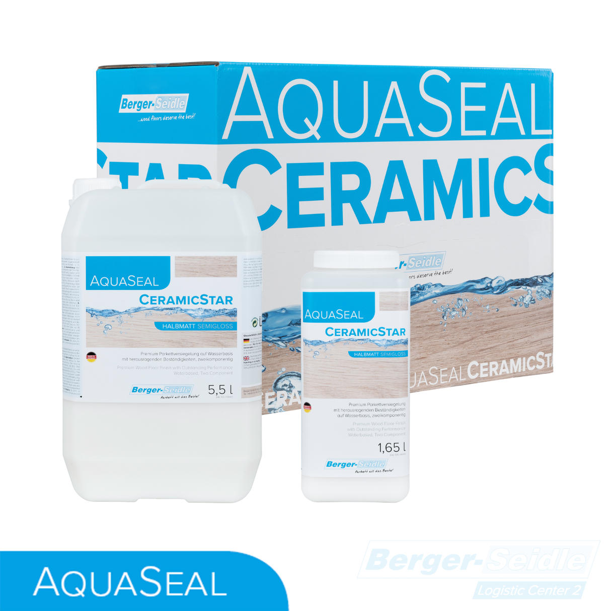 לכה דו-רכיבית עם חיזוק קרמי לפרקט | AquaSeal® CeramicStar