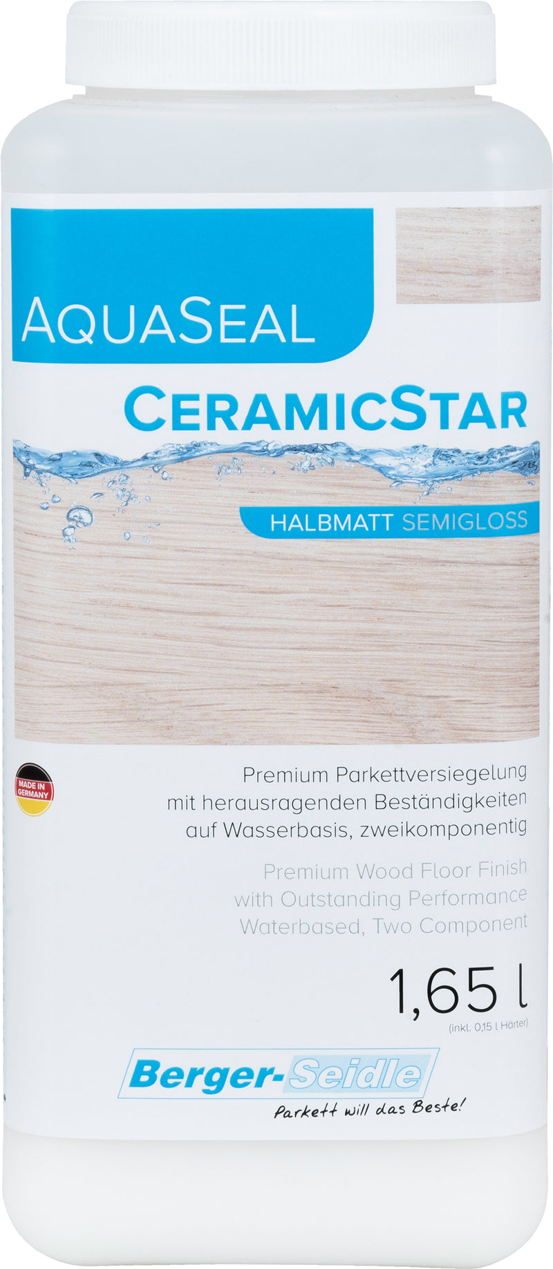 לכה דו-רכיבית עם חיזוק קרמי לפרקט | AquaSeal® CeramicStar