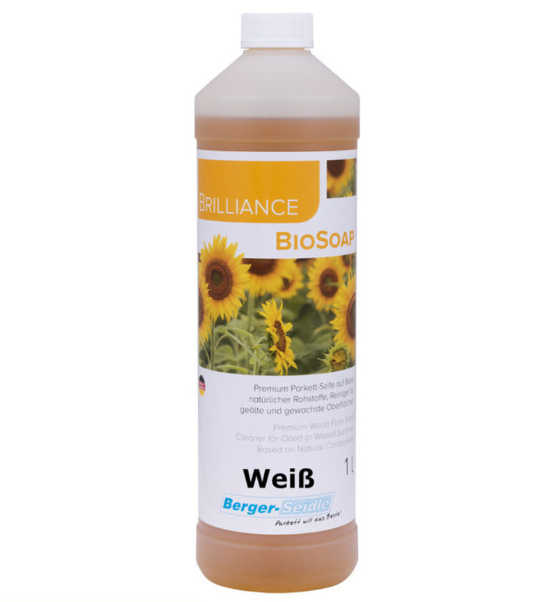 סבון ניקוי לפרקט לבן בגימור שמן | Brilliance BioSoap White