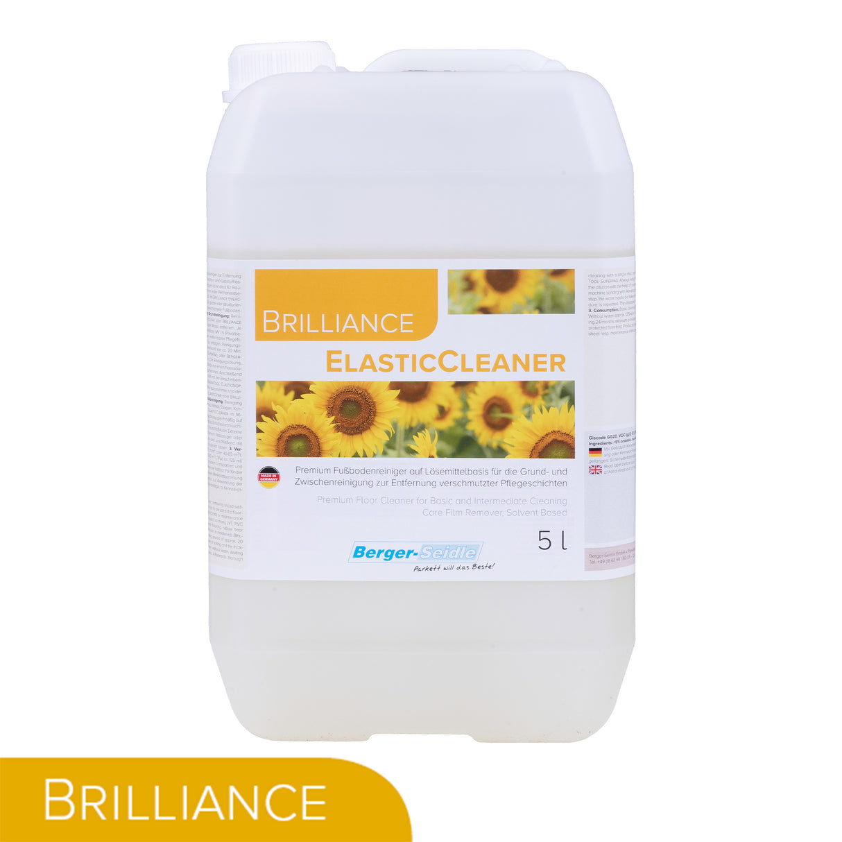 חומר ניקוי יסודי לרצפות סינתטיות ואלסטיות | Brilliance ElasticCleaner