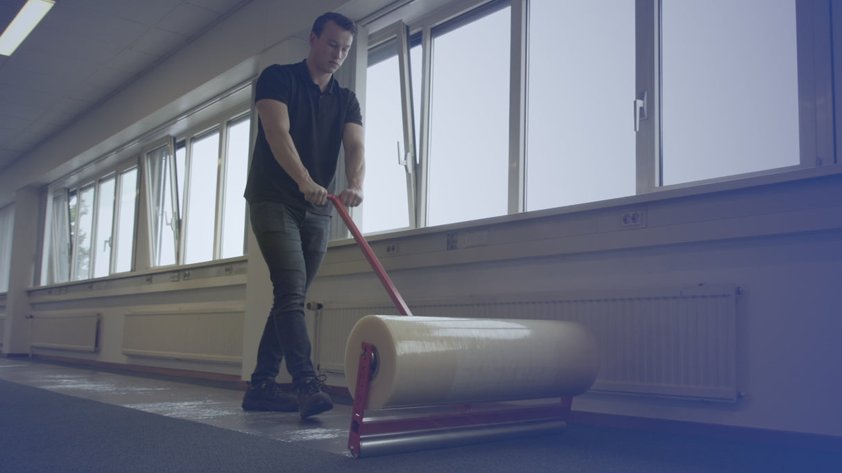 מכשיר לפרישה מהירה של יריעות הגנה לרצפה | Easydek Applicator